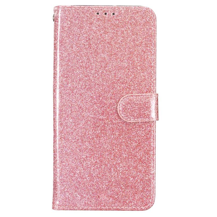 For Honor X6c 4G Glitter Powder Flip Leather Phone Case(Rose Gold)