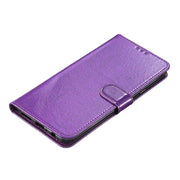 For Honor X6c 4G Glitter Powder Flip Leather Phone Case(Purple)