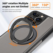 For iPhone 16 Pro Max Yashi 360 Degree Rotating MagSafe Holder Phone Case(Grey)