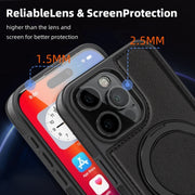 For iPhone 16 Pro Max Yashi 360 Degree Rotating MagSafe Holder Phone Case(Black)