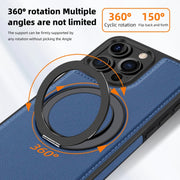 For iPhone 16 Plus Yashi 360 Degree Rotating MagSafe Holder Phone Case(Blue)