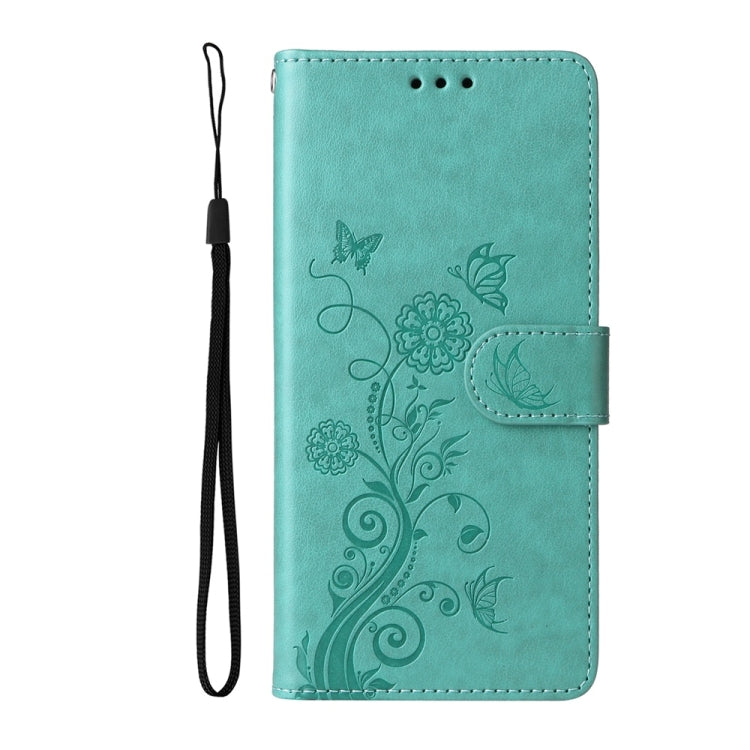 For Samsung Galaxy S25 5G Embossed Butterfly Flowers Leather Phone Case(Green) - free shipping - PMC Jewellery - Order now!