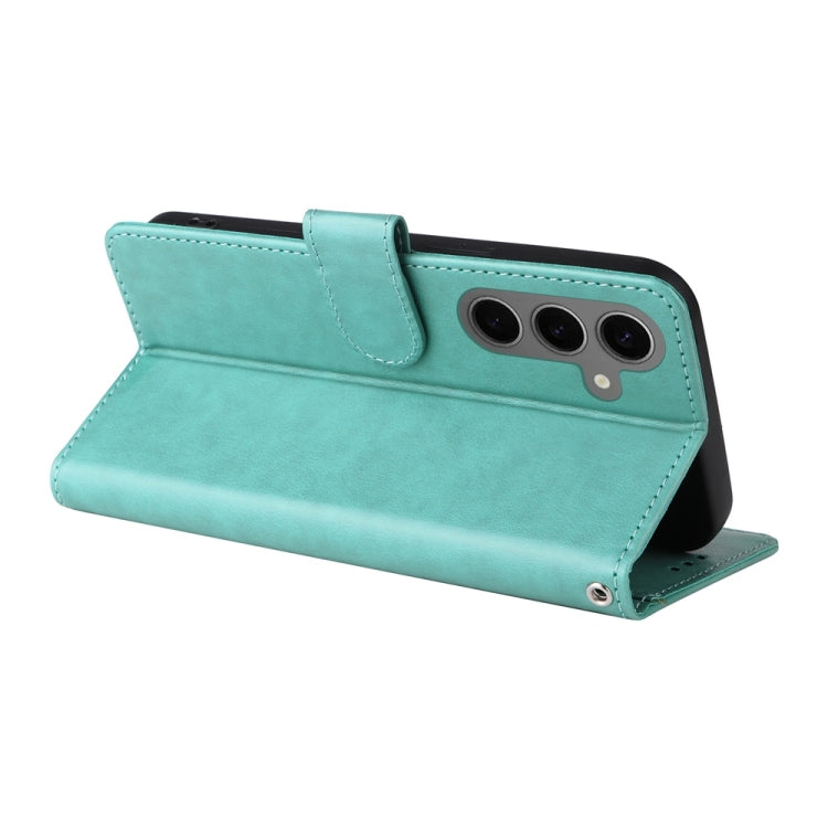 For Samsung Galaxy S25 5G Embossed Butterfly Flowers Leather Phone Case(Green) - free shipping - PMC Jewellery - Order now!