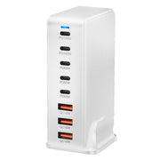 440W GaN USB Power Adapter Travel Charger with 3 x USB, 5 x PD Port, Plug:US Plug(White)