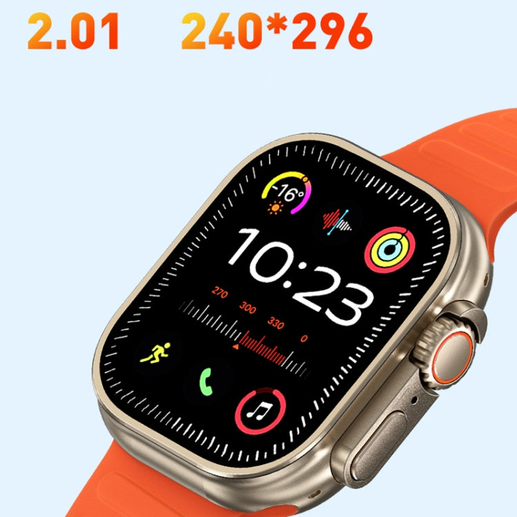 WK WH-02 Traveler 2.01 inch Smart Watch Supports Blood Oxygen Monitoring(Black)