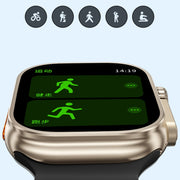 WK WH-02 Traveler 2.01 inch Smart Watch Supports Blood Oxygen Monitoring(Orange)