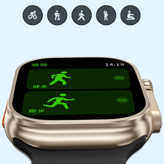 WK WH-02 Traveler 2.01 inch Smart Watch Supports Blood Oxygen Monitoring(Orange)