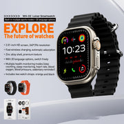 WK WH-02 Traveler 2.01 inch Smart Watch Supports Blood Oxygen Monitoring(Orange)