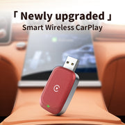 2 in 1 Car Carplay / Android Auto Carplay Box Wired to Wireless Adapter(White)