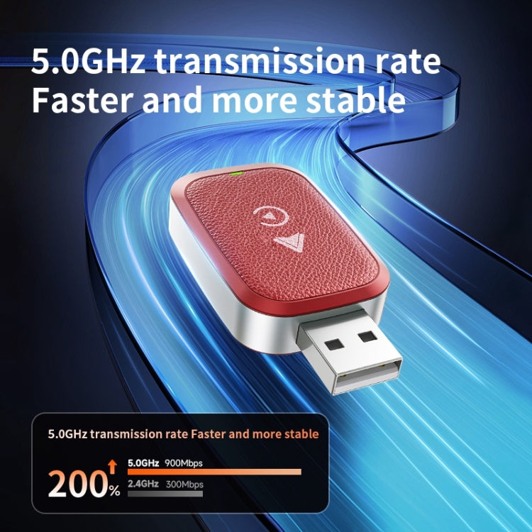 2 in 1 Car Carplay / Android Auto Carplay Box Wired to Wireless Adapter(Red) - free shipping - PMC Jewellery - Order now!