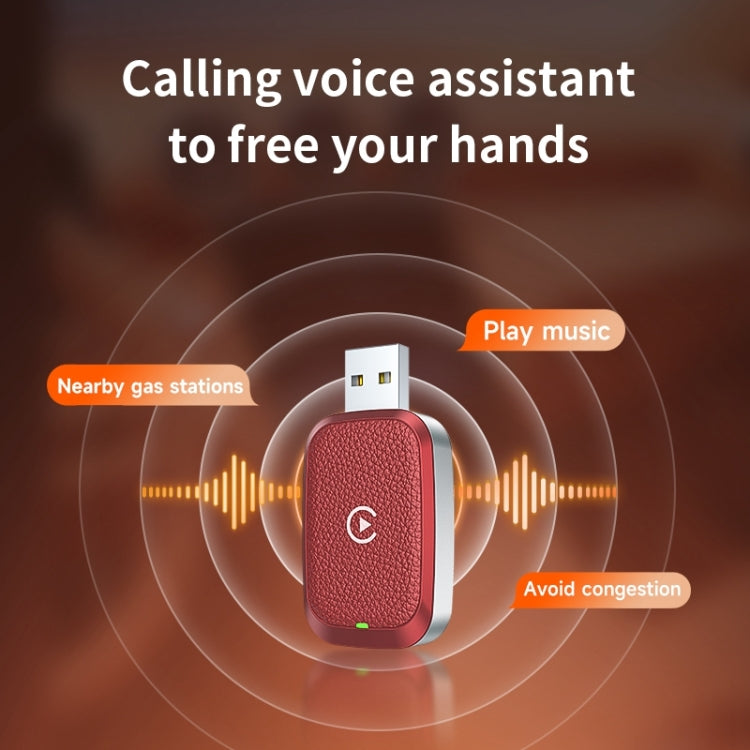 For iPhone Smart Wireless Car CarPlay Box Wired to Wireless Adapter(Orange) - free shipping - PMC Jewellery - Order now!