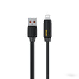 WK WDC-27i Elastic Genuine Silicone 1m 12W USB to 8 Pin Fast Charging Data Cable(Black) - Normal Style Cable by WK | Online Shopping South Africa | PMC TechLife | Buy Now Pay Later Mobicred
