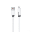 WK WDC-27i Elastic Genuine Silicone 1m 12W USB to 8 Pin Fast Charging Data Cable(White) - Normal Style Cable by WK | Online Shopping South Africa | PMC TechLife | Buy Now Pay Later Mobicred