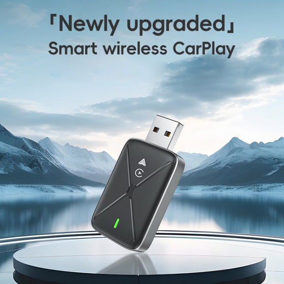 2 in 1 Car Carplay / Android Auto Carplay Box Wired to Wireless Smart Adapter(White)
