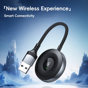 USB, USB-C / Type-C Wired to Wireless Car CarPlay Box Adapter for iPhone(Black)