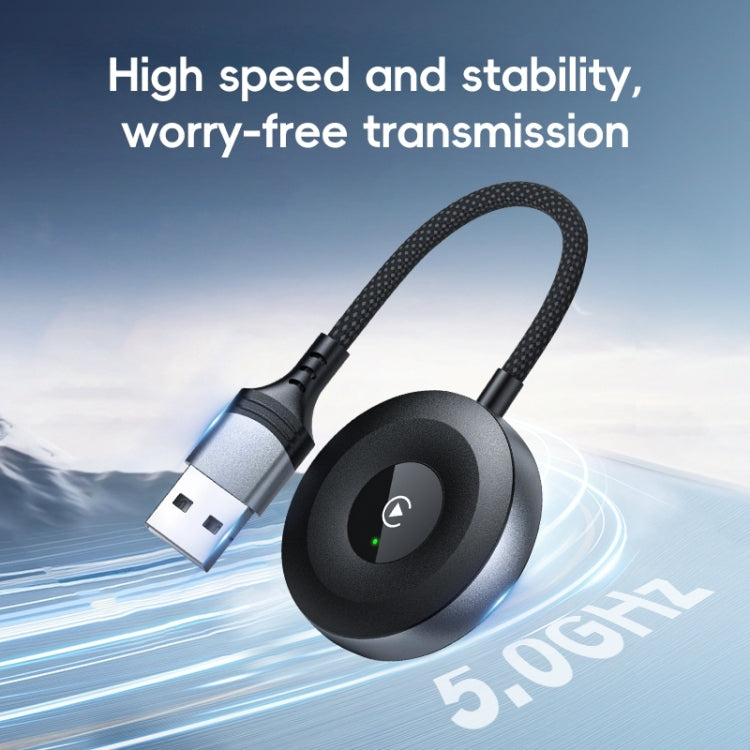 USB, USB-C / Type-C Wired to Wireless Car CarPlay Box Adapter for iPhone(Black) - free shipping - PMC Jewellery - Order now!