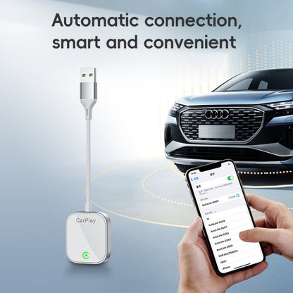 USB, USB-C / Type-C Dual Interface Wired to Wireless Car CarPlay Box Adapter for iPhone(Black) - free shipping - PMC Jewellery - Order now!