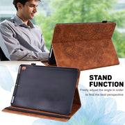 For Honor Pad X9 Peacock Embossed Pattern Leather Tablet Case(Brown)