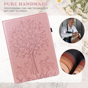 For Honor Pad 8 Tree & Deer Embossed Leather Tablet Case(Pink)