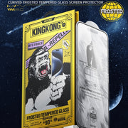 For iPhone 16 / 15 WK WTP-090 Space King Kong 9D Curved Frosted Tempered Glass Film