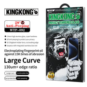 For iPhone 16 Pro Max WK WTP-092 King Kong 6D Curved 28 Degree Privacy Tempered Glass Film