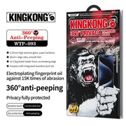 For iPhone 16 Pro Max WK WTP-093 King Kong 6D Curved 360 Degree Privacy Tempered Glass Film