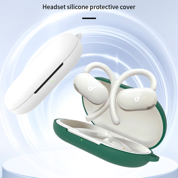 For Anker Soundcore V20i Wireless Earphone Silicone Protective Case(Green)