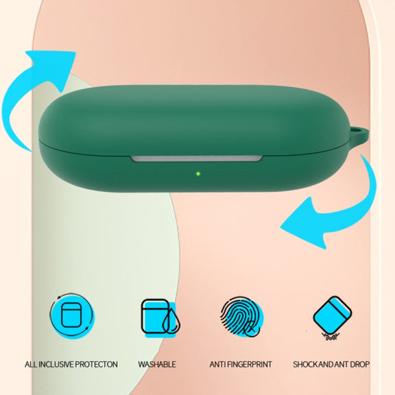 For Anker Soundcore V20i Wireless Earphone Silicone Protective Case(Green)