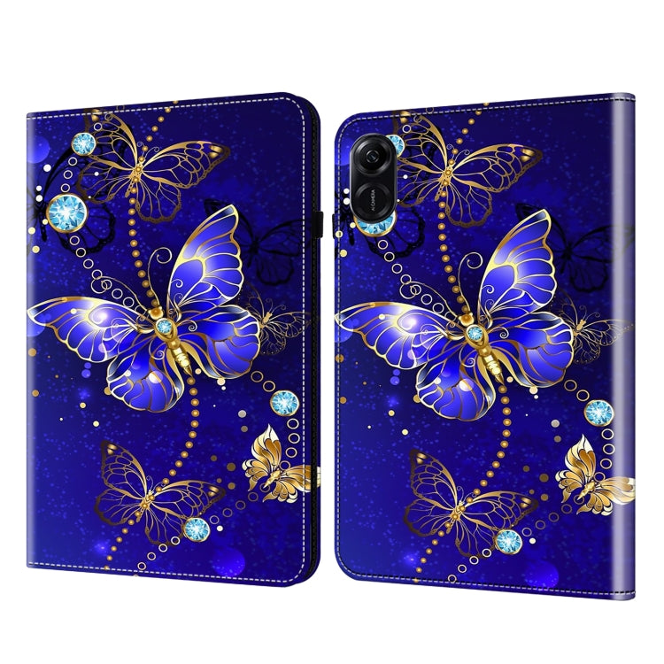 For Honor Pad X9 Crystal Texture Painted Leather Tablet Case(Diamond Butterflies) - Honor by PMC TechLife | Online Shopping South Africa | PMC TechLife | Buy Now Pay Later Mobicred