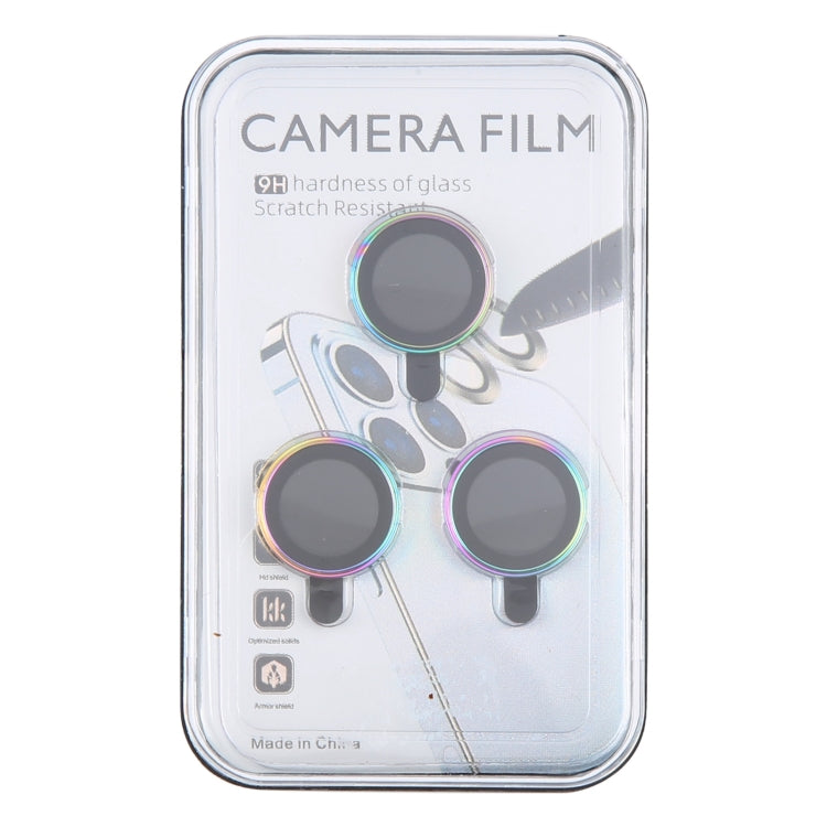 For iPhone 16 Pro / 16 Pro Max Metal Tempered Glass Back Camera Film(Colorful)