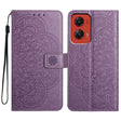 For Motorola Moto G Stylus 5G 2024 Flower Embossed Leather Phone Case(Purple) - Motorola Cases by PMC Jewellery | Online Shopping South Africa | PMC Jewellery | Buy Now Pay Later Mobicred