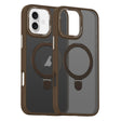 For iPhone 16 Skin Feel MagSafe Magnetic Holder Phone Case(Bronze Gold) - iPhone 16 Cases by PMC TechLife | Online Shopping South Africa | PMC TechLife | Buy Now Pay Later Mobicred