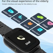 RF-V52-A 1.85 inch Screen GPS Smart Tracker WatchBand Support SOS Call / Wellness Tracking For Asia / Europe / Africa / Australia(Red)