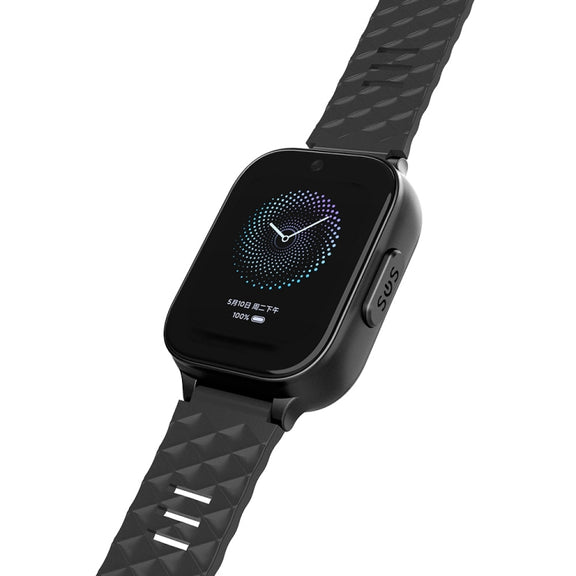 RF-V52-B 1.85 inch Screen GPS Smart Tracker WatchBand Support SOS Call / Wellness Tracking For North America / South America(Black)