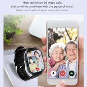 RF-V52-B 1.85 inch Screen GPS Smart Tracker WatchBand Support SOS Call / Wellness Tracking For North America / South America(Red)