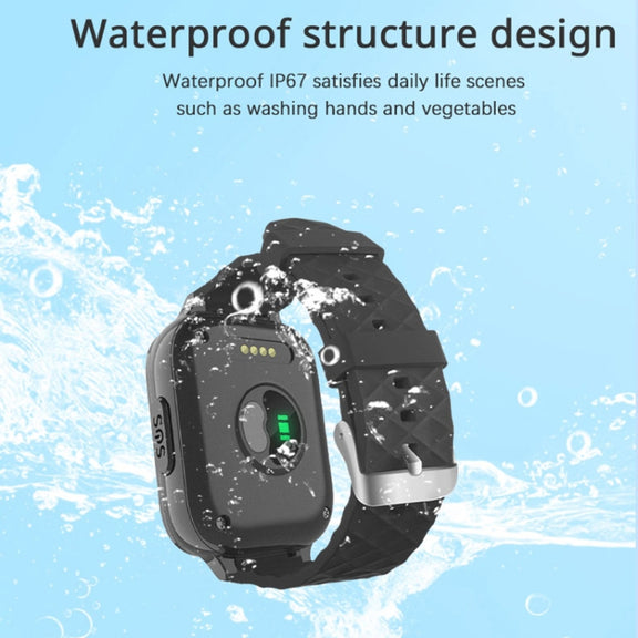 RF-V52-B 1.85 inch Screen GPS Smart Tracker WatchBand Support SOS Call / Wellness Tracking For North America / South America(Red)