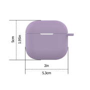 For AirPods 4 Silicone Earphone Protective Case with Hook(Sky Blue)