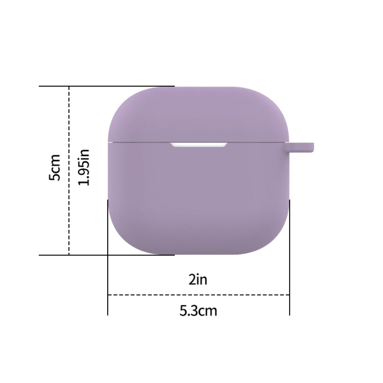 For AirPods 4 Silicone Earphone Protective Case with Hook(White)