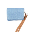 For AirPods Pro 2 Cowboy Fabric Texture PU Headset Protective Bag(Light Blue) - For AirPods Pro 2 by PMC Jewellery | Online Shopping South Africa | PMC Jewellery | Buy Now Pay Later Mobicred