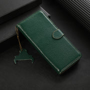 For Motorola Moto G75 5G Genuine Leather Litchi Texture RFID Leather Phone Case(Green)