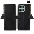 For Motorola Moto G75 5G Genuine Leather Litchi Texture RFID Leather Phone Case(Black) - free shipping - PMC TechLife - Order now!