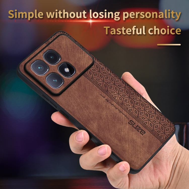 For Redmi K70 Ultra AZNS 3D Embossed Skin Feel Phone Case(Dark Green)