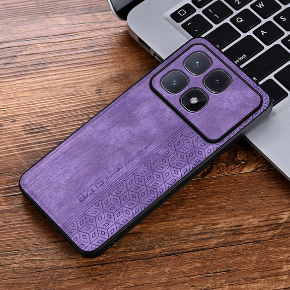For Redmi K70 Ultra AZNS 3D Embossed Skin Feel Phone Case(Purple)