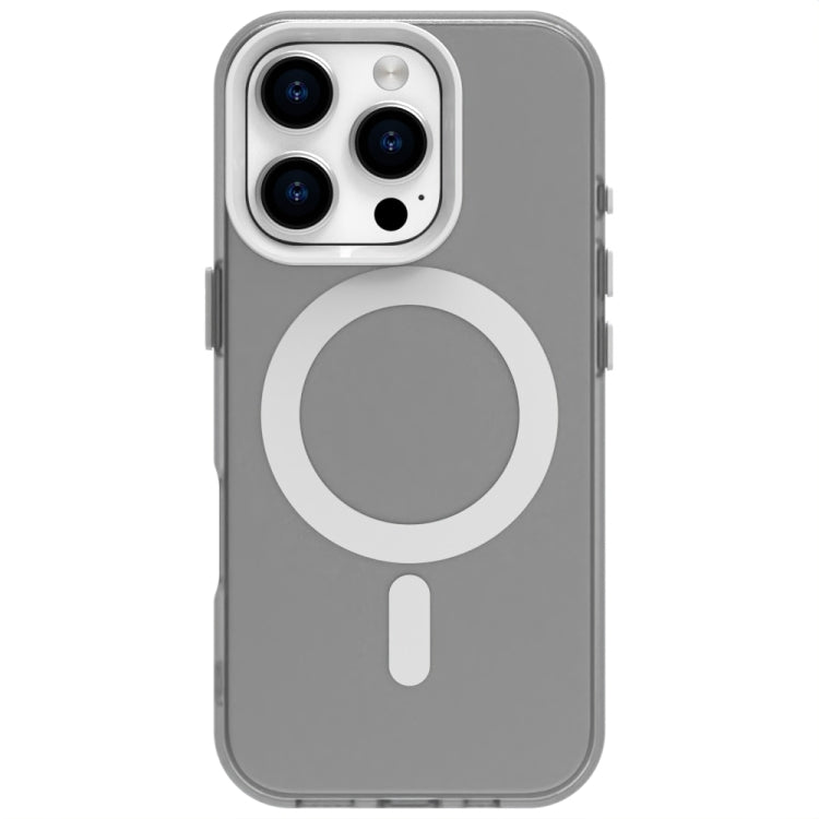 For iPhone 16 Pro Candy Magsafe PC Hybrid TPU Phone Case(White)