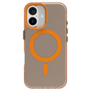 For iPhone 16 Plus Candy Magsafe PC Hybrid TPU Phone Case(Orange)