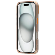 For iPhone 16 Plus Candy PC Hybrid TPU Shockproof Phone Case(Orange)