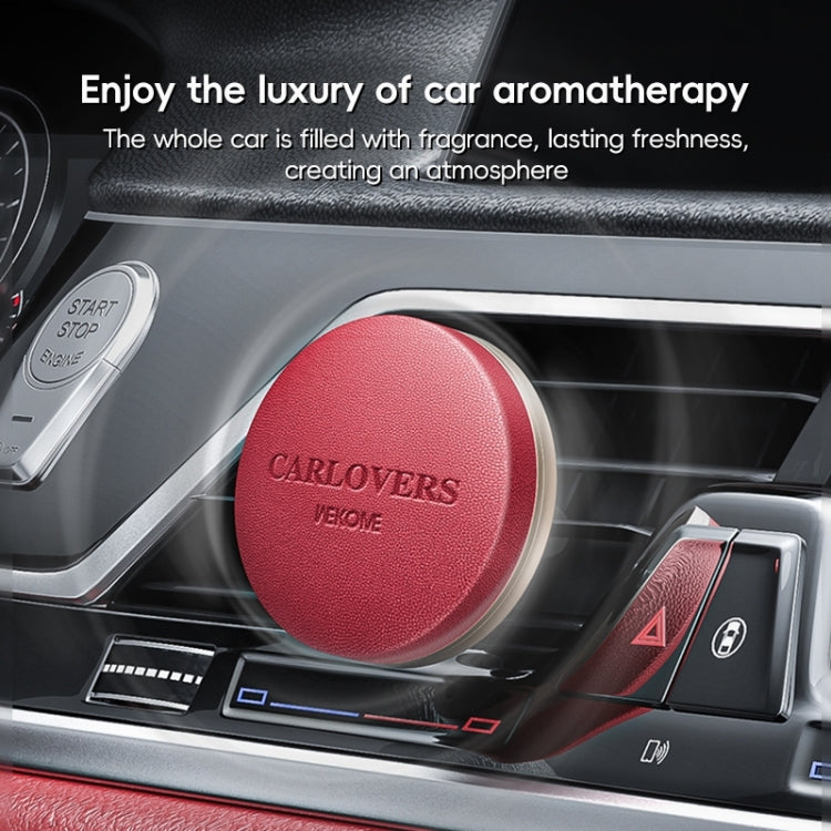 WEKOME WT-CA07 K-Captain Genuine Leather Solid Car Aroma Diffuser(Black) - Air Freshener by WK | Online Shopping South Africa | PMC Jewellery | Buy Now Pay Later Mobicred