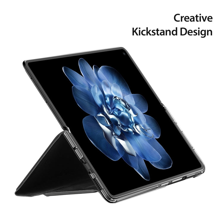 For Xiaomi Mix Fold 4 DUX DUCIS Bril Series PU + TPU Phone Case(Black) - Mix Fold 4 Cases by DUX DUCIS | Online Shopping South Africa | PMC Jewellery | Buy Now Pay Later Mobicred