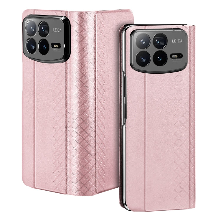 For Xiaomi Mix Fold 4 DUX DUCIS Bril Series PU + TPU Phone Case(Pink) - Mix Fold 4 Cases by DUX DUCIS | Online Shopping South Africa | PMC Jewellery | Buy Now Pay Later Mobicred