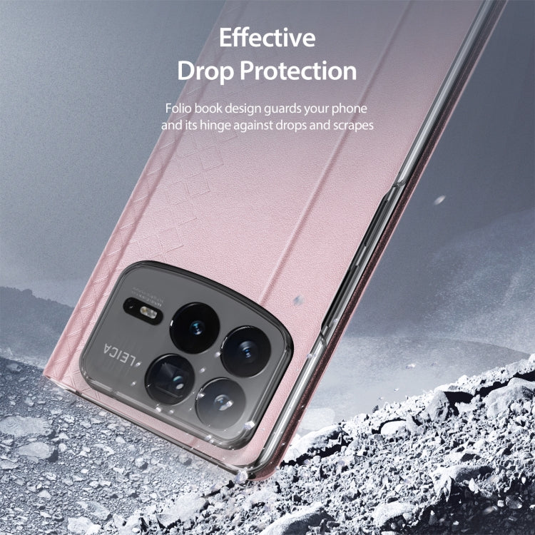 For Xiaomi Mix Fold 4 DUX DUCIS Bril Series PU + TPU Phone Case(Pink) - Mix Fold 4 Cases by DUX DUCIS | Online Shopping South Africa | PMC Jewellery | Buy Now Pay Later Mobicred
